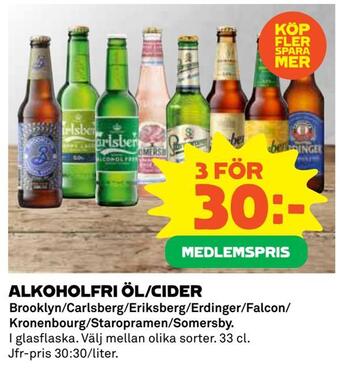 Coop Alkoholfri öl/cider erbjuda