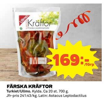 Coop Färska kräftor erbjuda