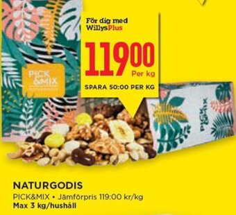 Willys NATURGODIS erbjuda