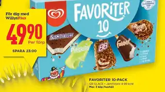 FAVORITER 10-PACK GB GLACE