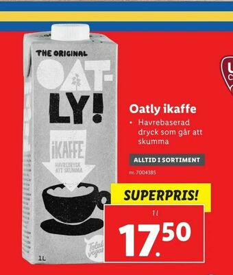 Lidl Oatly ikaffe erbjuda