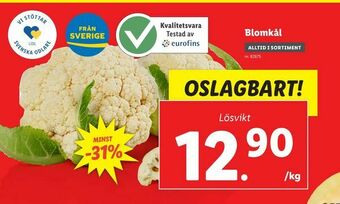Lidl Blomkål erbjuda