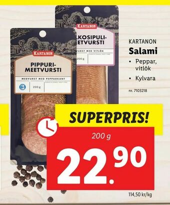 Lidl Salami erbjuda