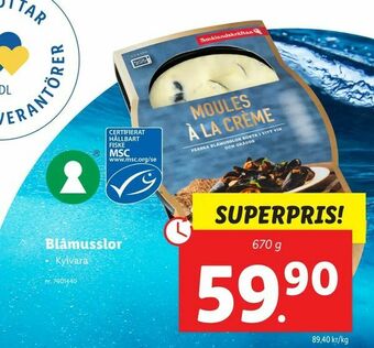 Lidl Blåmusslor erbjuda