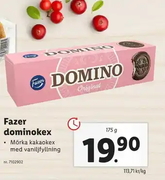 Lidl Fazer dominokex erbjuda