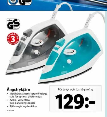 Lidl Ångstrykjärn erbjuda