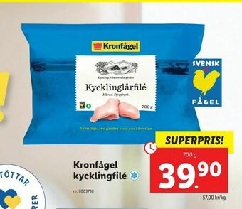 Lidl Kronfågel kycklingfilé erbjuda