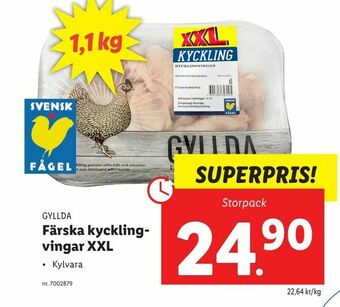 Lidl Färska kycklingvingar XXL erbjuda