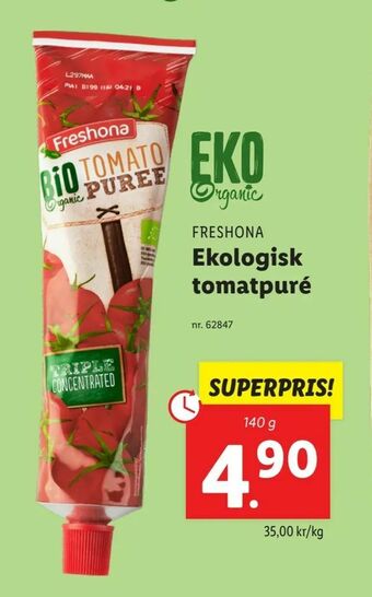 Lidl Ekologisk tomatpuré erbjuda