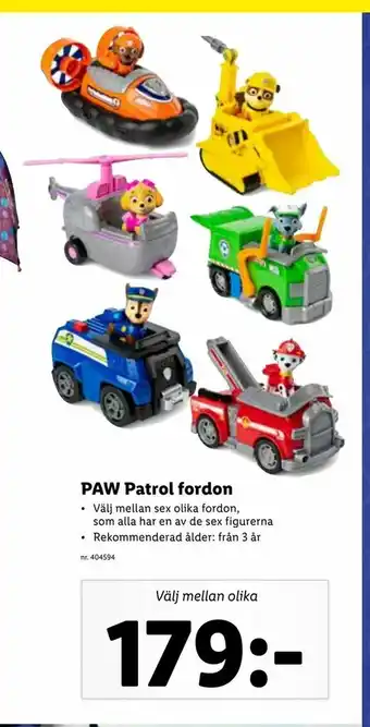 PAW Patrol fordon