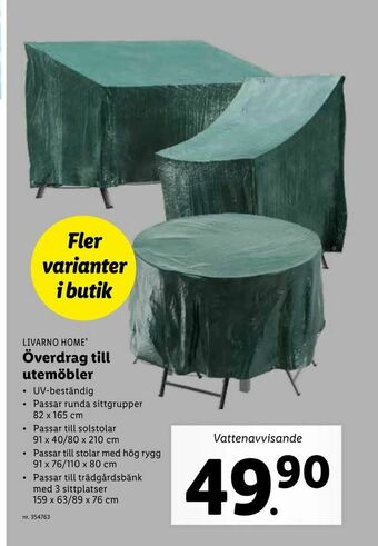 Lidl Överdrag till utemöbler erbjuda