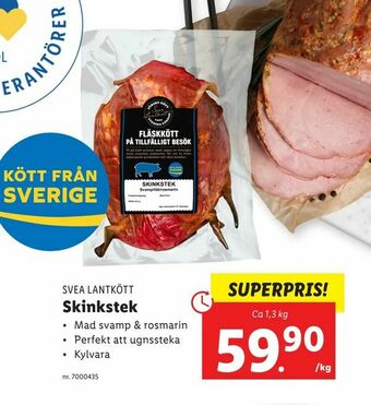 Lidl Skinkstek erbjuda