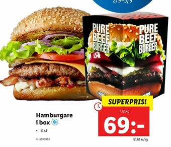Lidl Hamburgare erbjuda