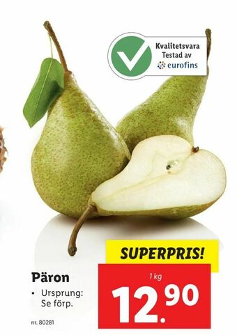 Lidl Päron erbjuda