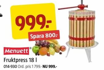 Fruktpress 18 I
