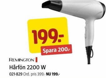Jula REMINGTON Hårfön 2200 W erbjuda