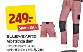 Jula BLUEWEAR® Arbetsbyxa dam erbjuda