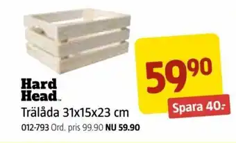 Trälåda 31x15x23 cm