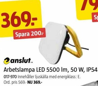 Jula Arbetslampa LED 5500 lm, 50 W, IP54 erbjuda