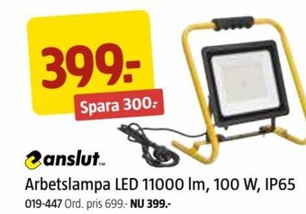 Jula Arbetslampa LED 11000 lm, 100 W, IP65 erbjuda