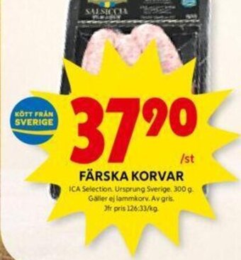 ICA Kvantum FÄRSKA KORVAR erbjuda