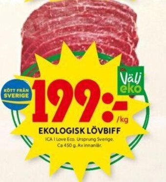 ICA Kvantum EKOLOGISK LÖVBIFF erbjuda