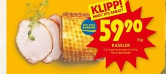 ICA Kvantum KASSLER erbjuda