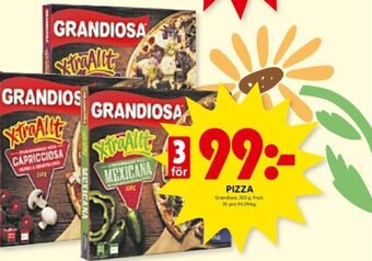 ICA Kvantum PIZZA Grandiosa 350 g. erbjuda