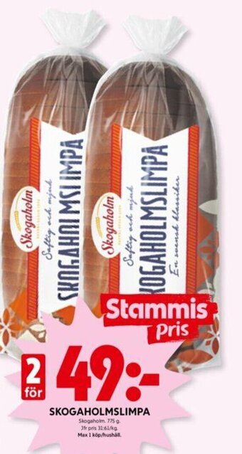 ICA Kvantum SKOGAHOLMSLIMPA erbjuda