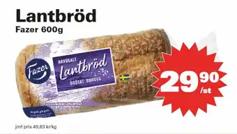 Lantbröd Fazer 600g