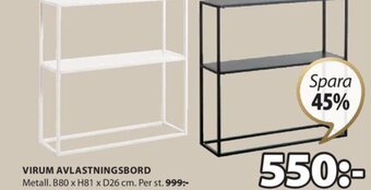 JYSK VIRUM AVLASTNINGSBORD erbjuda