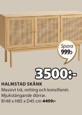 JYSK HALMSTAD SKÄNK erbjuda