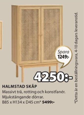 JYSK HALMSTAD SKÅP erbjuda