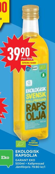 Ekologisk rapsolja