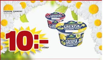 minmatbutik Grekisk yoghurt erbjuda