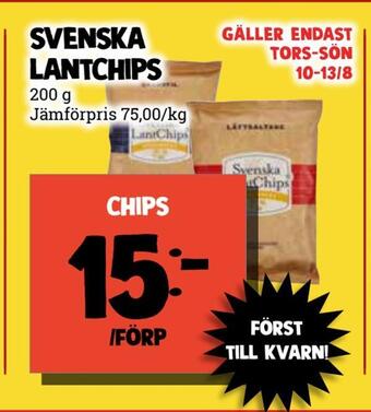 MatArket Chips erbjuda