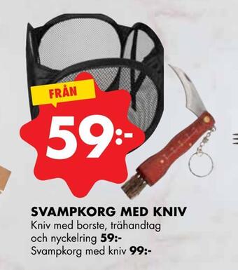 ÖoB Svampkorg med kniv erbjuda