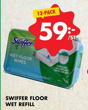 ÖoB Swiffer floor wet refill erbjuda