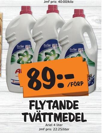 Bazaar Food market Flytande tvättmedel erbjuda