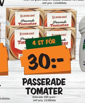 Bazaar Food market Passerade tomater erbjuda