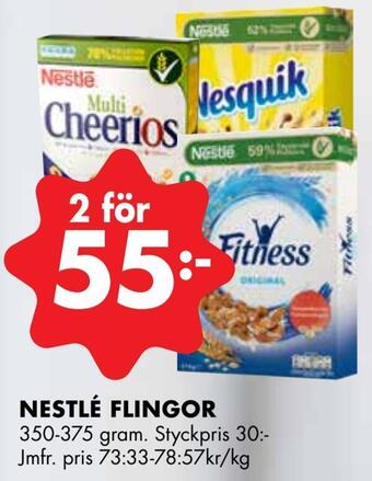 ÖoB Nestlé flingor erbjuda