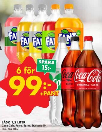 ÖoB Läsk 1,5 liter erbjuda