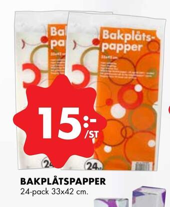 ÖoB Bakplåtspapper erbjuda