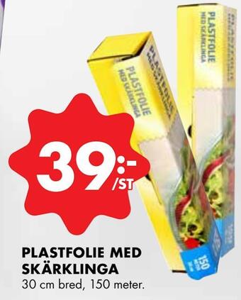 ÖoB Plastfolie med skärklinga erbjuda