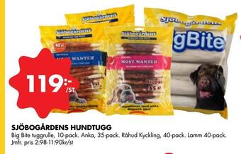 ÖoB Sjöbogårdens hundtugg erbjuda