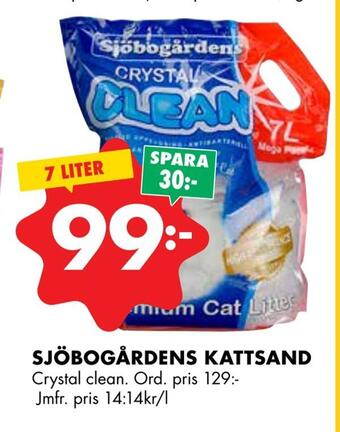 ÖoB Sjöbogårdens kattsand erbjuda