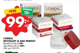 ÖoB L'oréal revitalift & age perfect erbjuda
