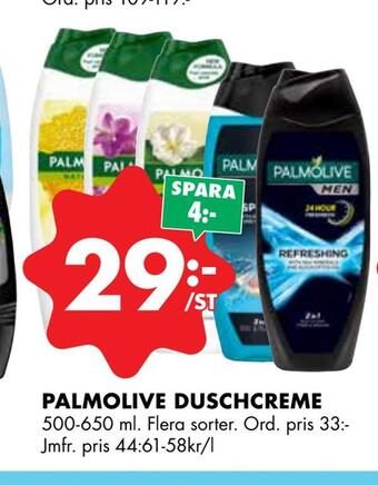 ÖoB Palmolive duschcreme erbjuda