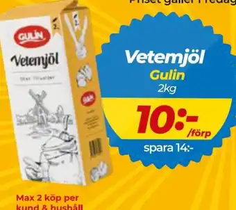 Matrix Butikerna Vetemjöl Gulin 2kg erbjuda