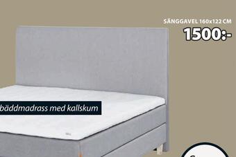 JYSK Sänggavel 160x122 cm erbjuda